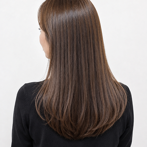 施術例（ストレートロングヘア）